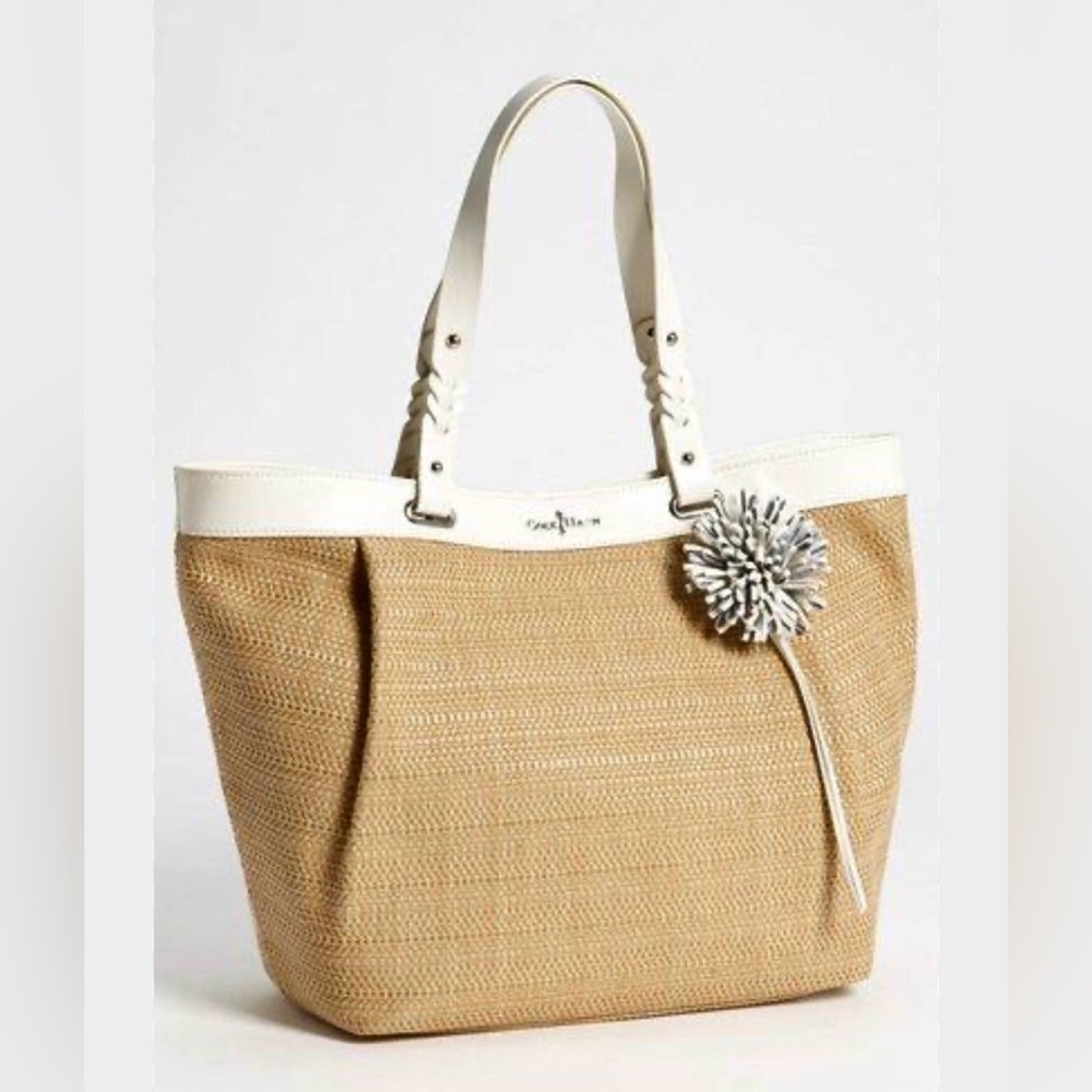 Cole Haan - woven purse | leather | natural fiber | spring bag | summer bag